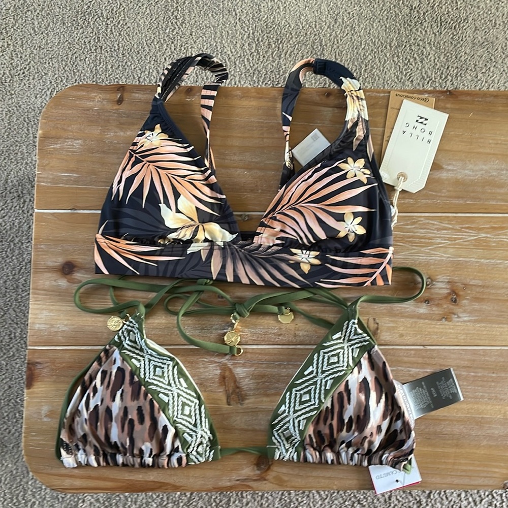 Women’s bikini tops.
